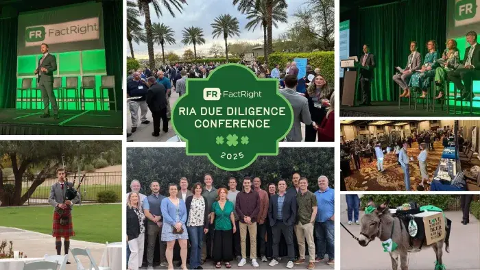 Shamrocks & Due Diligence: A Recap of FactRight’s 2025 RIA Due Diligence Conference